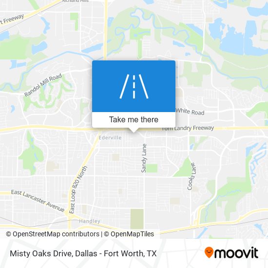 Mapa de Misty Oaks Drive