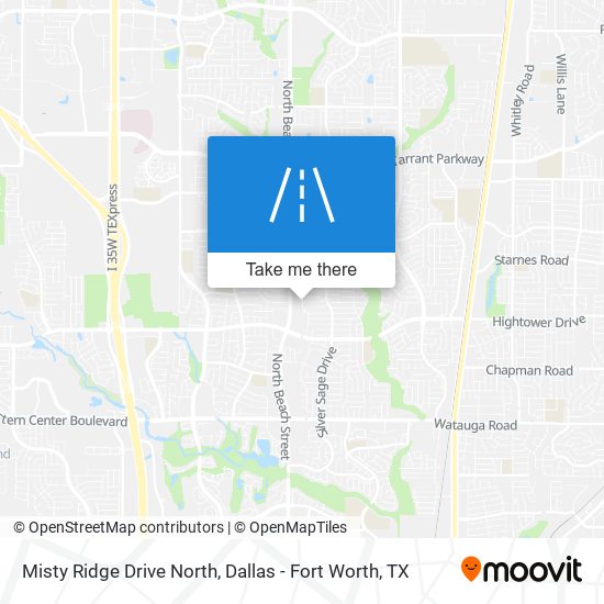 Misty Ridge Drive North map
