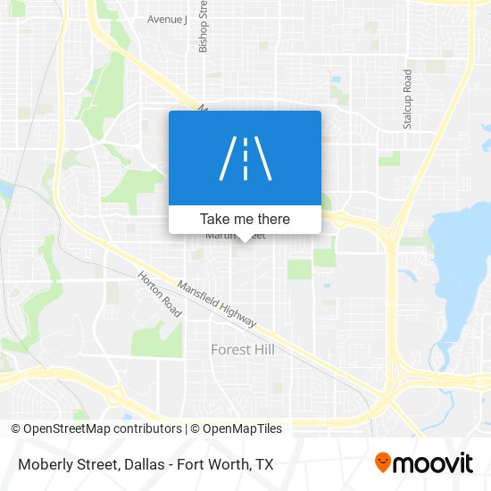 Moberly Street map