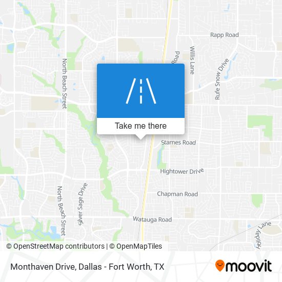 Mapa de Monthaven Drive
