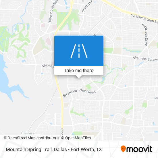 Mapa de Mountain Spring Trail