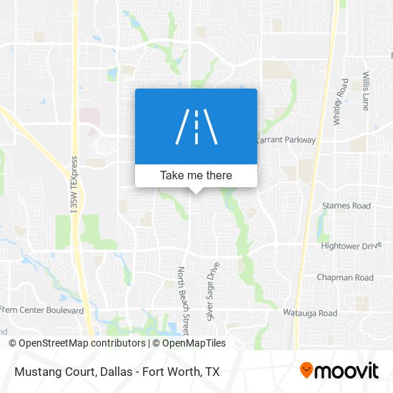 Mapa de Mustang Court