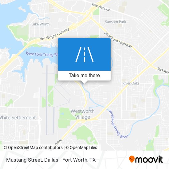 Mustang Street map