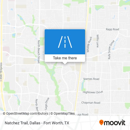 Natchez Trail map