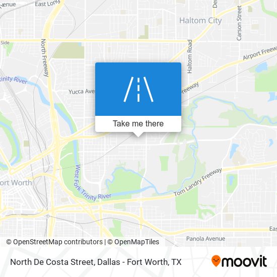 North De Costa Street map