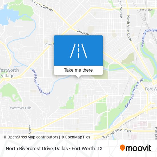 Mapa de North Rivercrest Drive