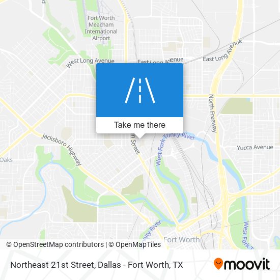 Northeast 21st Street map