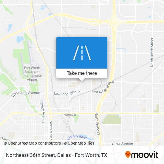 Northeast 36th Street map