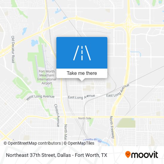 Northeast 37th Street map
