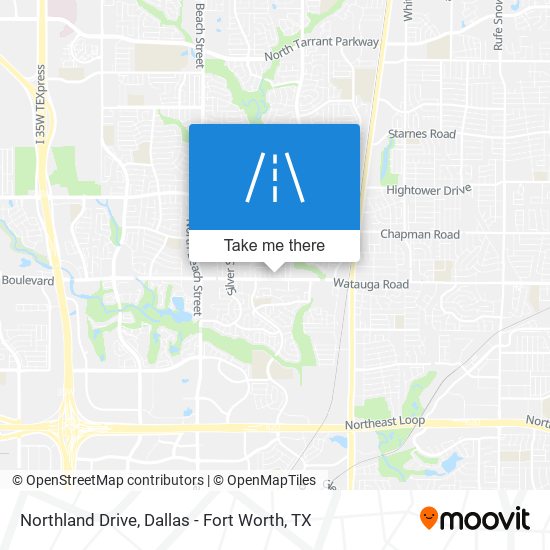 Northland Drive map