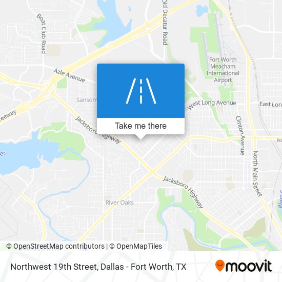 Northwest 19th Street map