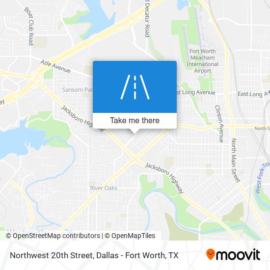 Northwest 20th Street map