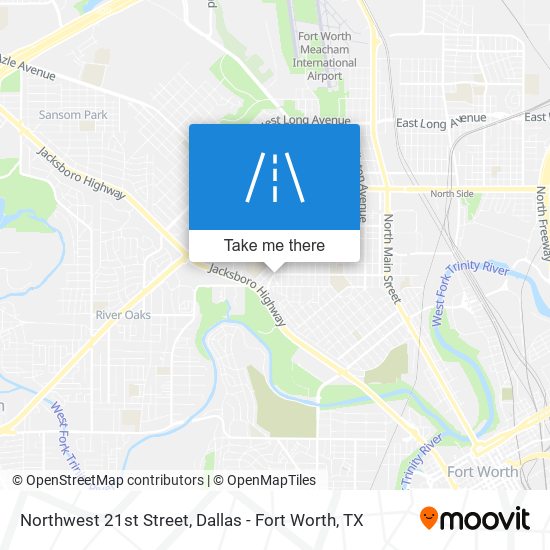 Northwest 21st Street map