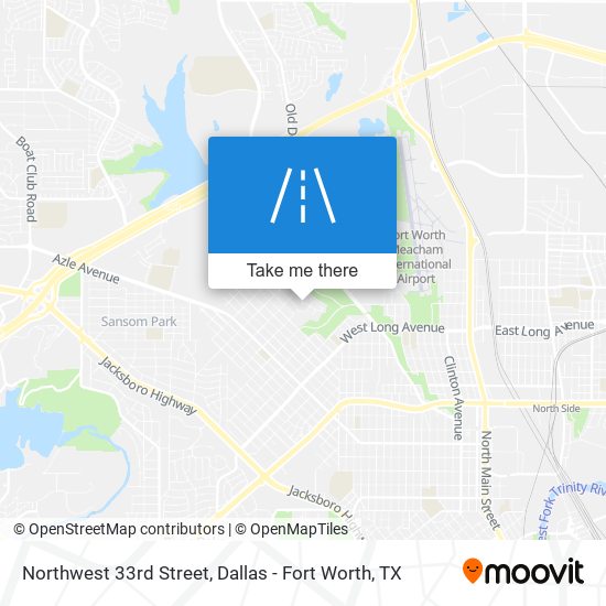 Northwest 33rd Street map