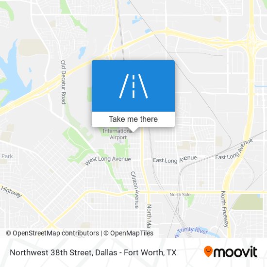 Northwest 38th Street map