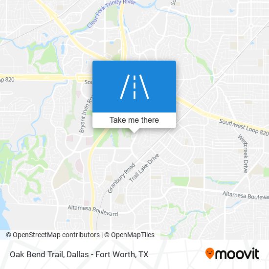 Oak Bend Trail map