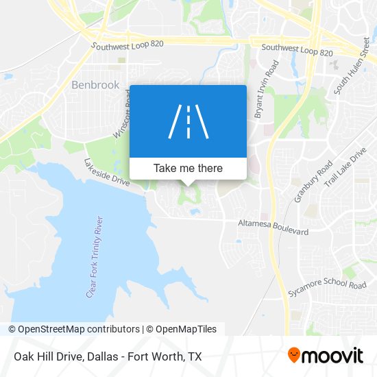 Oak Hill Drive map
