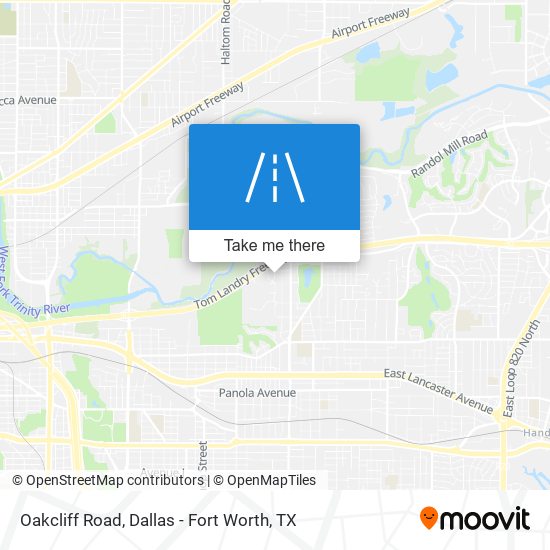 Oakcliff Road map