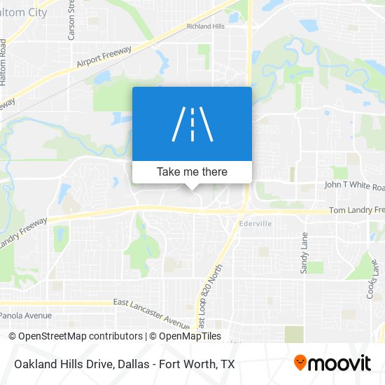 Oakland Hills Drive map