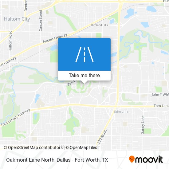 Oakmont Lane North map