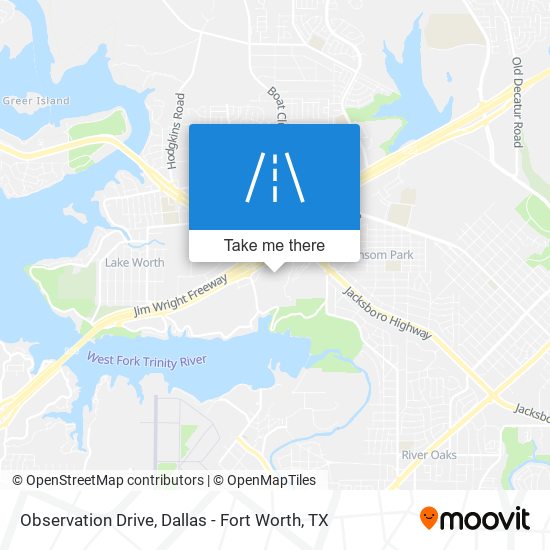 Observation Drive map