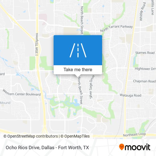Ocho Rios Drive map