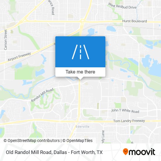 Old Randol Mill Road map