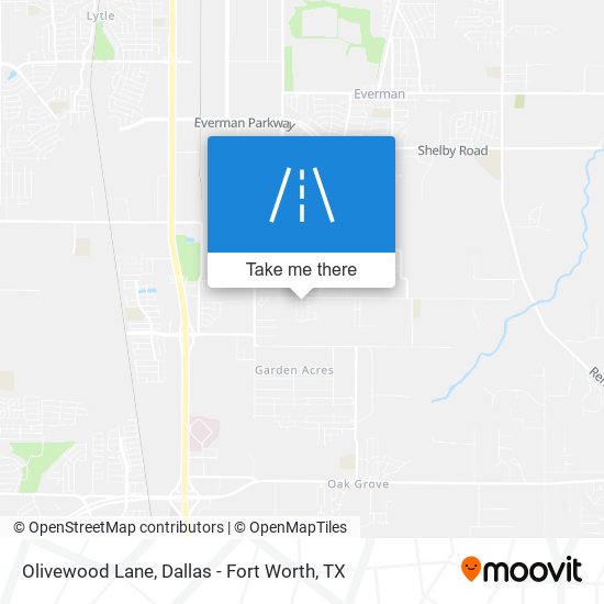 Olivewood Lane map