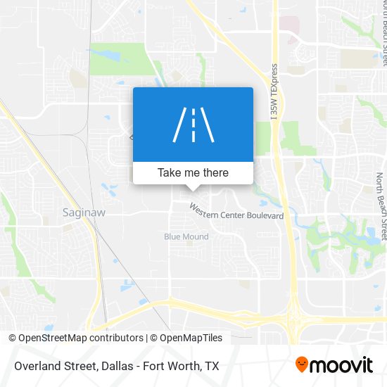 Overland Street map