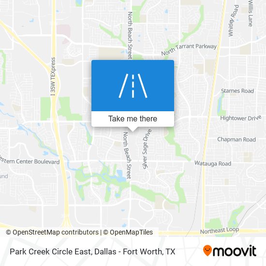 Park Creek Circle East map