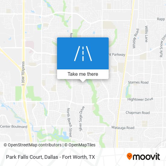 Park Falls Court map