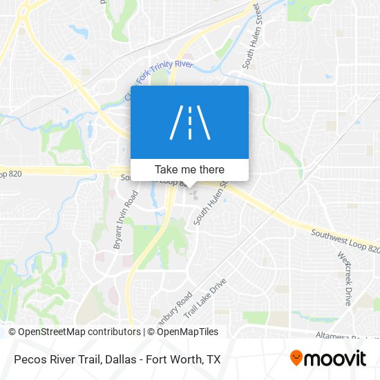 Pecos River Trail map