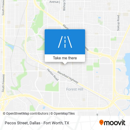 Pecos Street map