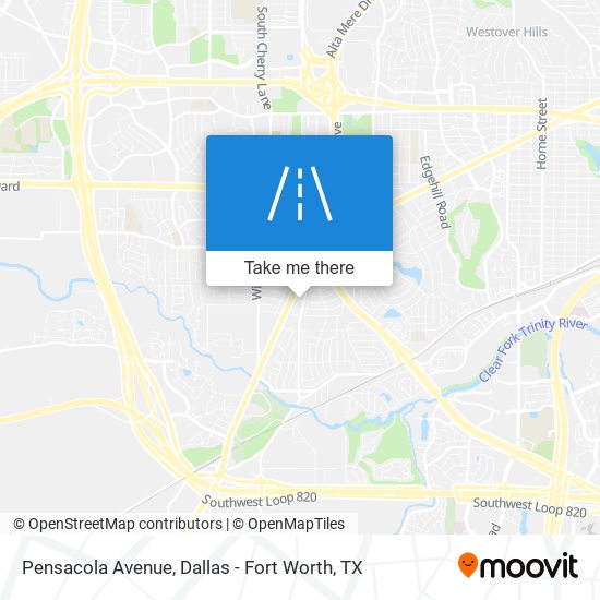 Pensacola Avenue map