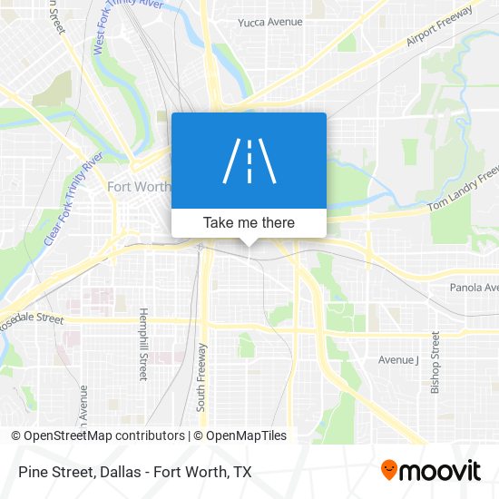 Pine Street map