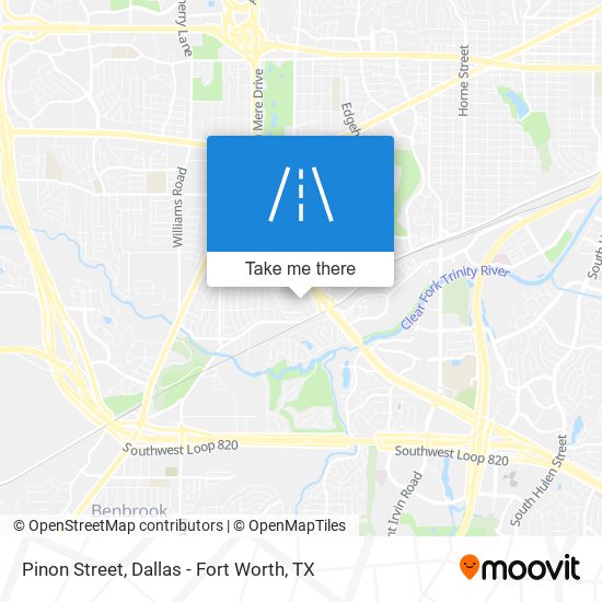 Pinon Street map