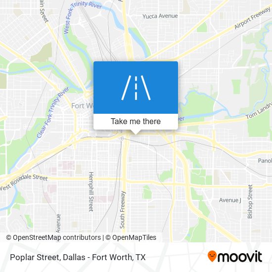 Poplar Street map