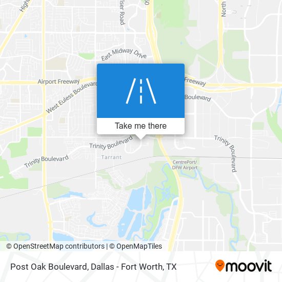 Post Oak Boulevard map