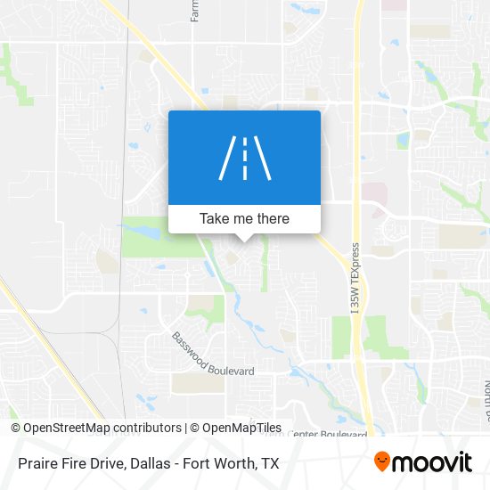 Praire Fire Drive map