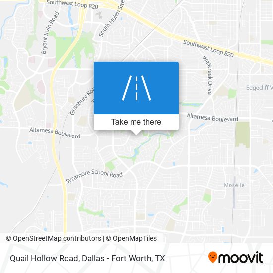 Quail Hollow Road map