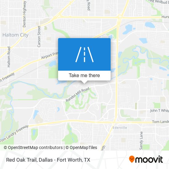 Red Oak Trail map