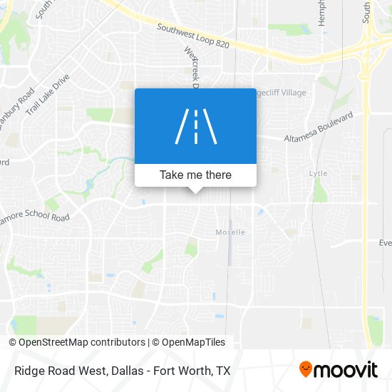 Ridge Road West map