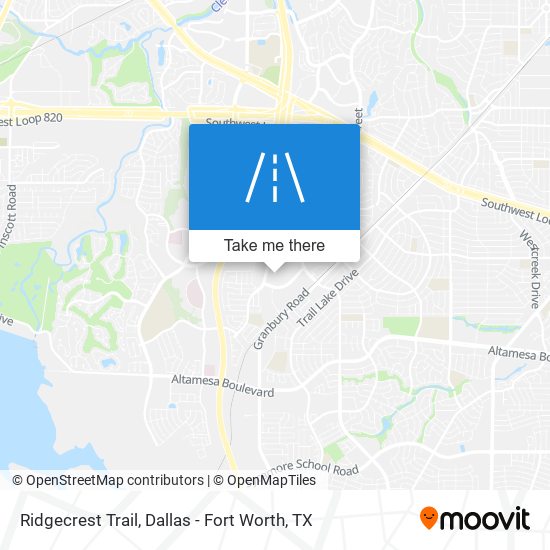 Ridgecrest Trail map