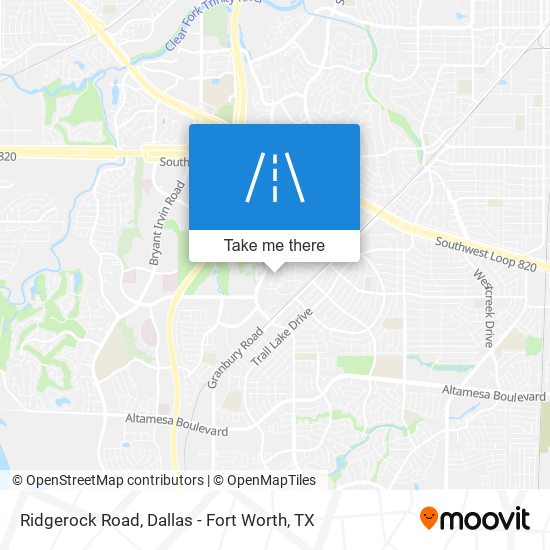 Ridgerock Road map
