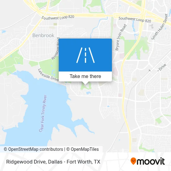 Ridgewood Drive map
