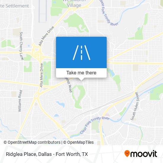 Ridglea Place map