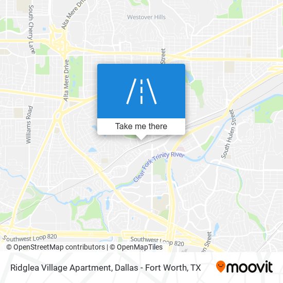 Ridglea Village Apartment map