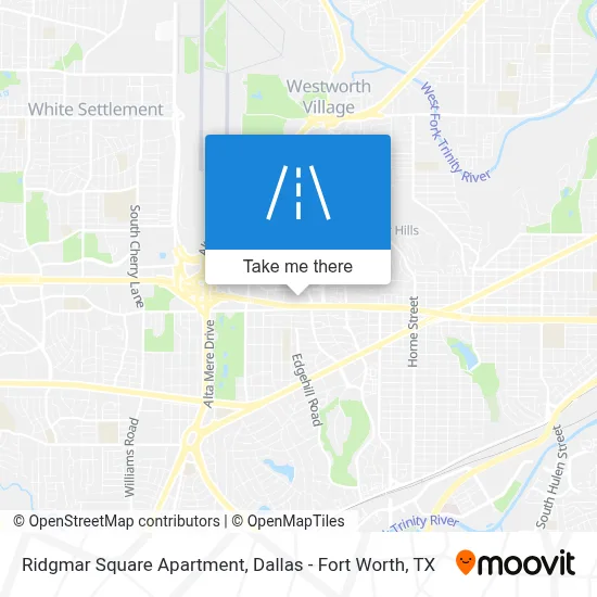 Ridgmar Square Apartment map