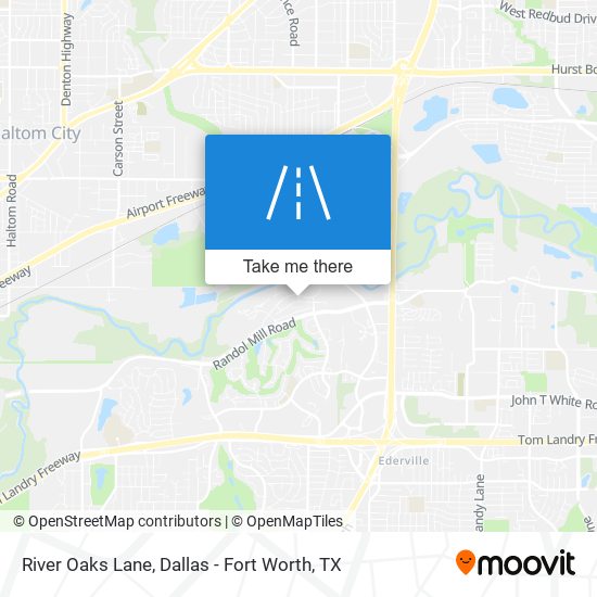 River Oaks Lane map