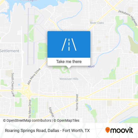 Roaring Springs Road map